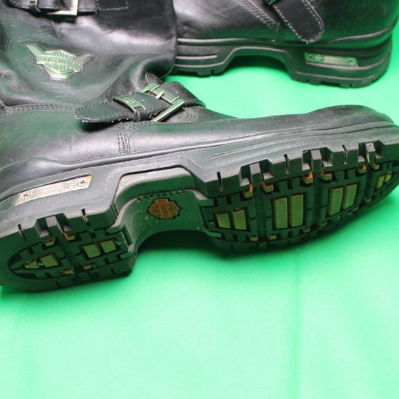 Harley-Davidson  Motorcycle Riding Boots Buckle  Size 11  95001 style - Picture 5 of 9